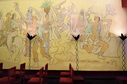 France, Alpes-Maritimes (06), Menton, l'Hotel de Ville, la salle des mariages entièrement décorée par Jean Cocteau en 1957