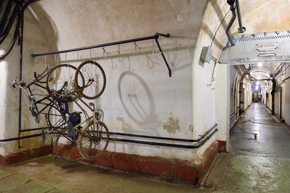France, Moselle (57), Veckring, Ligne Maginot, forteresse du Hackenberg, une galerie