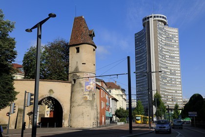 France, Haut-Rhin (68), Mulhouse, tour du Bollwerk