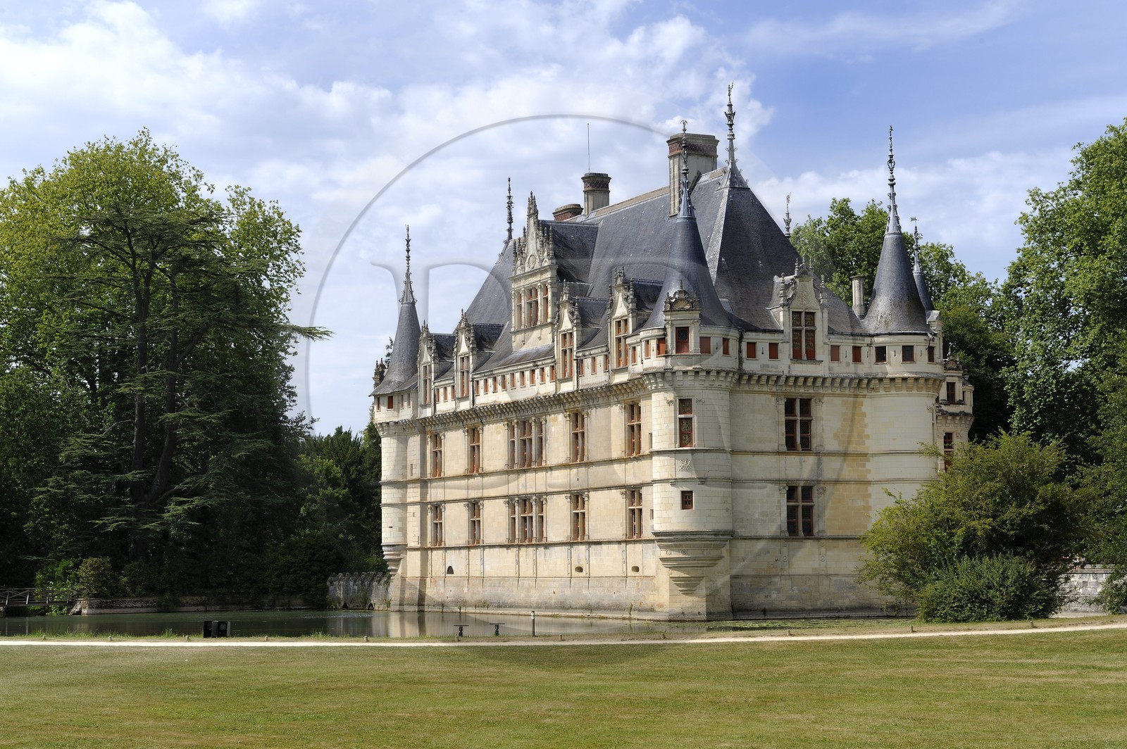 France, Indre-et-Loire (37), Vallée de la Loire classée Patrimoine Mondial de l' UNESCO, château d' Azay-le-Rideau