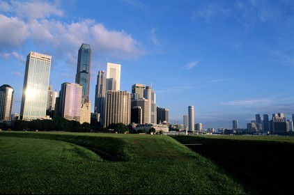 Singapour, gratte-ciel du centre ville