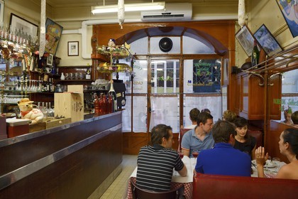 France, Rhône (69), Lyon, site historique classé Patrimoine Mondial de l'UNESCO, bouchon lyonnais le Café des Fédérations rue Major Martin