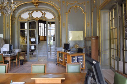 France, Alpes-Maritimes (06), Nice, colline de Fabron, la Villa des Palmiers appelé par la suite Palais de Marbre qui abrite aujourd'hui les archives municipales