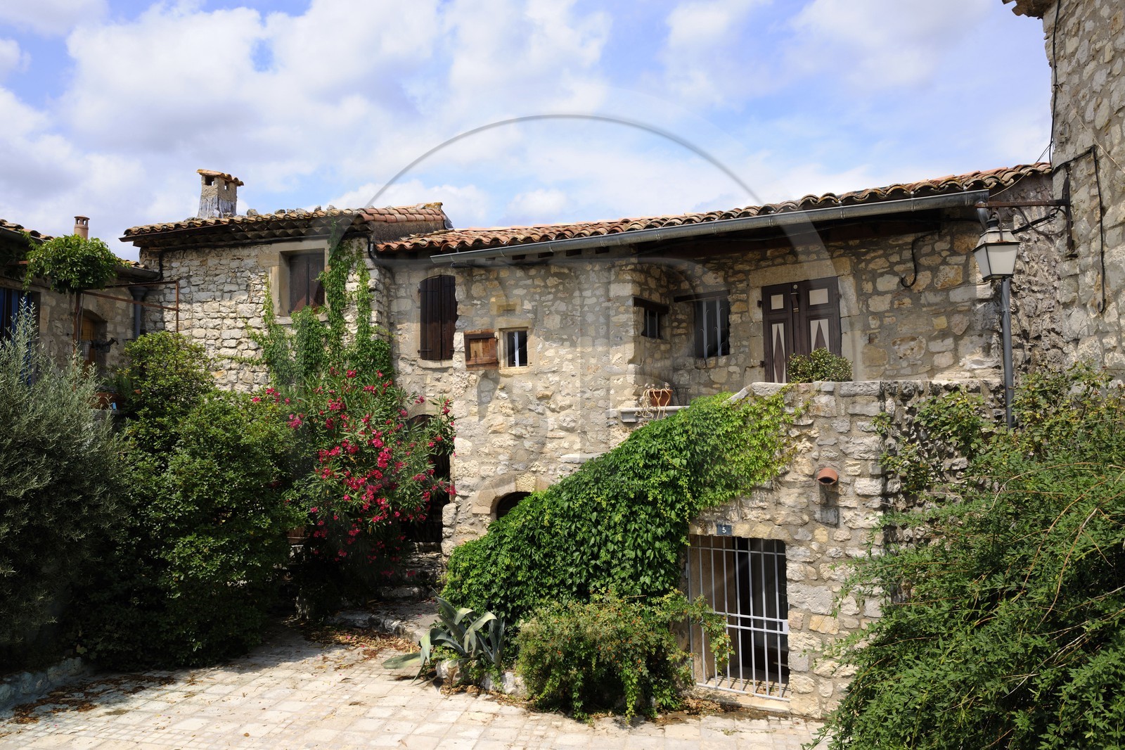 France, Hérault (34), region du Pic Saint-Loup, Les Matelles, place du château (aujourd'hui disparu)