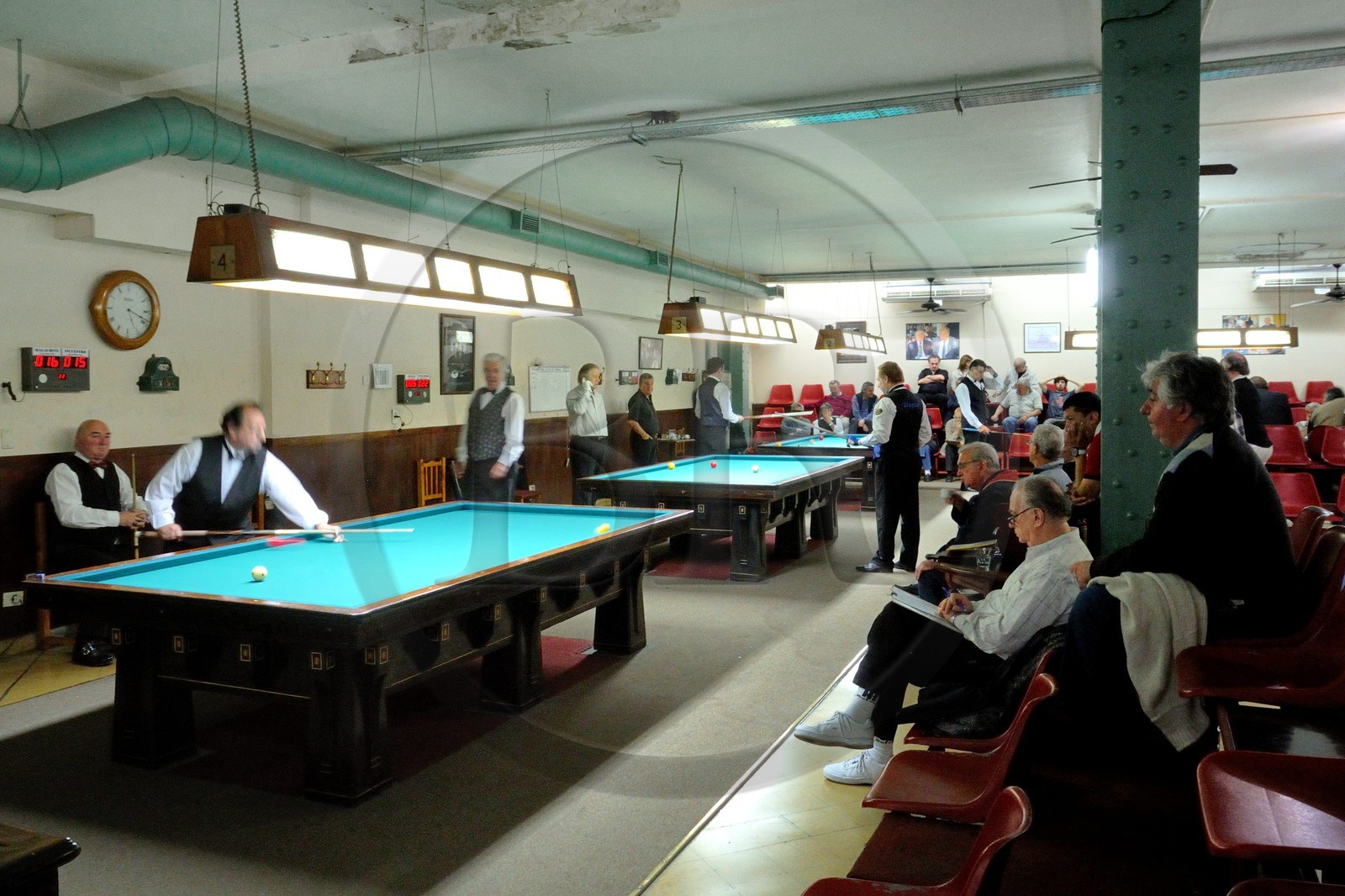 Argentine, Buenos Aires, quartier de Monserrat, Los 36 Billares, salle de billard et école de tango sur Avenida de Mayo