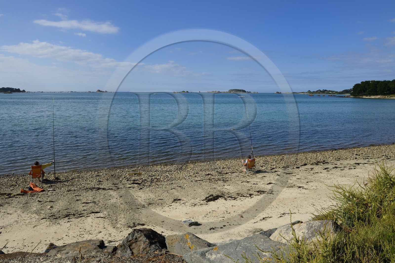 France, Côtes-d'Armor (22), Côte d'Ajoncs, Penvénan, plage de l'Anse de Gouermel