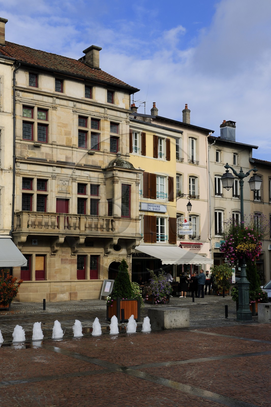 France, Vosges (88), Epinal, la place des Vosges, maison Renaissance dite « du Bailli » construite par Amé Geninet