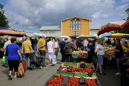 France, Haut-Rhin (68), Mulhouse, hall et marché du Canal Couvert
