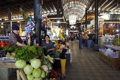 Géorgie, Kakheti, Telavi, le marché couvert